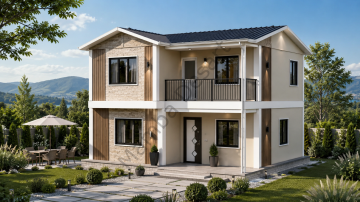 İki Katlı Dubleks Prefabrik Ev 105 m2