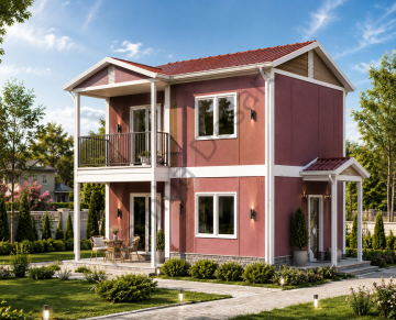 İki Katlı Dubleks Prefabrik Ev 118 m2