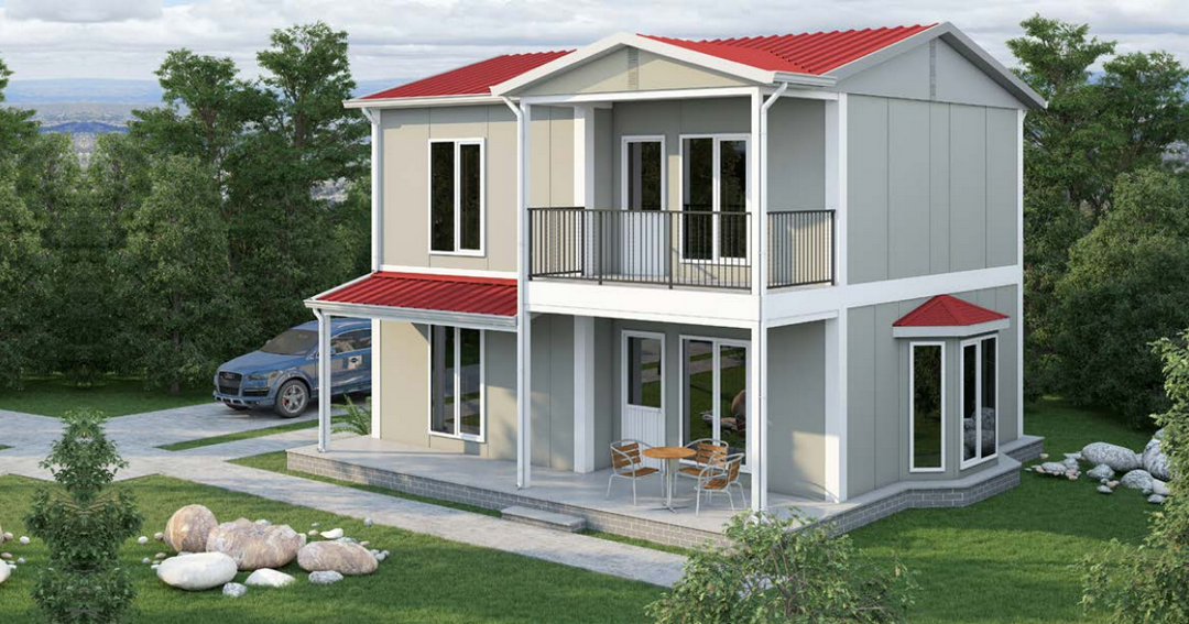İki Katlı Dubleks Prefabrik Ev 126 m2