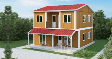 İki Katlı Dubleks Prefabrik Ev 131 m2