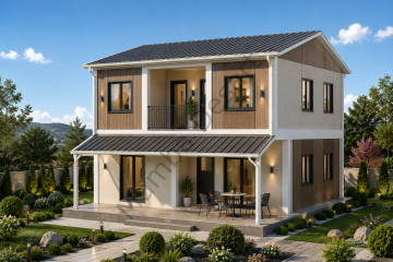 İki Katlı Dubleks Prefabrik Ev 131 m2