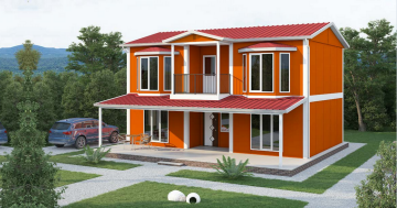 İki Katlı Dubleks Prefabrik Ev 169 m2