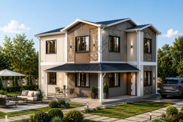 İki Katlı Dubleks Prefabrik Ev 142 m2