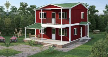 İki Katlı Dubleks Prefabrik Ev 149 m2