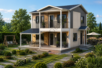 İki Katlı Dubleks Prefabrik Ev 149 m2