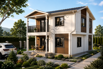 İki Katlı Dubleks Prefabrik Ev 150 m2
